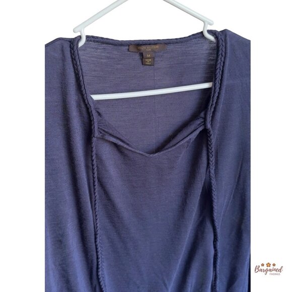 Louis Vuitton Women's Navy Blue Top Size Medium - Picture 3 of 7